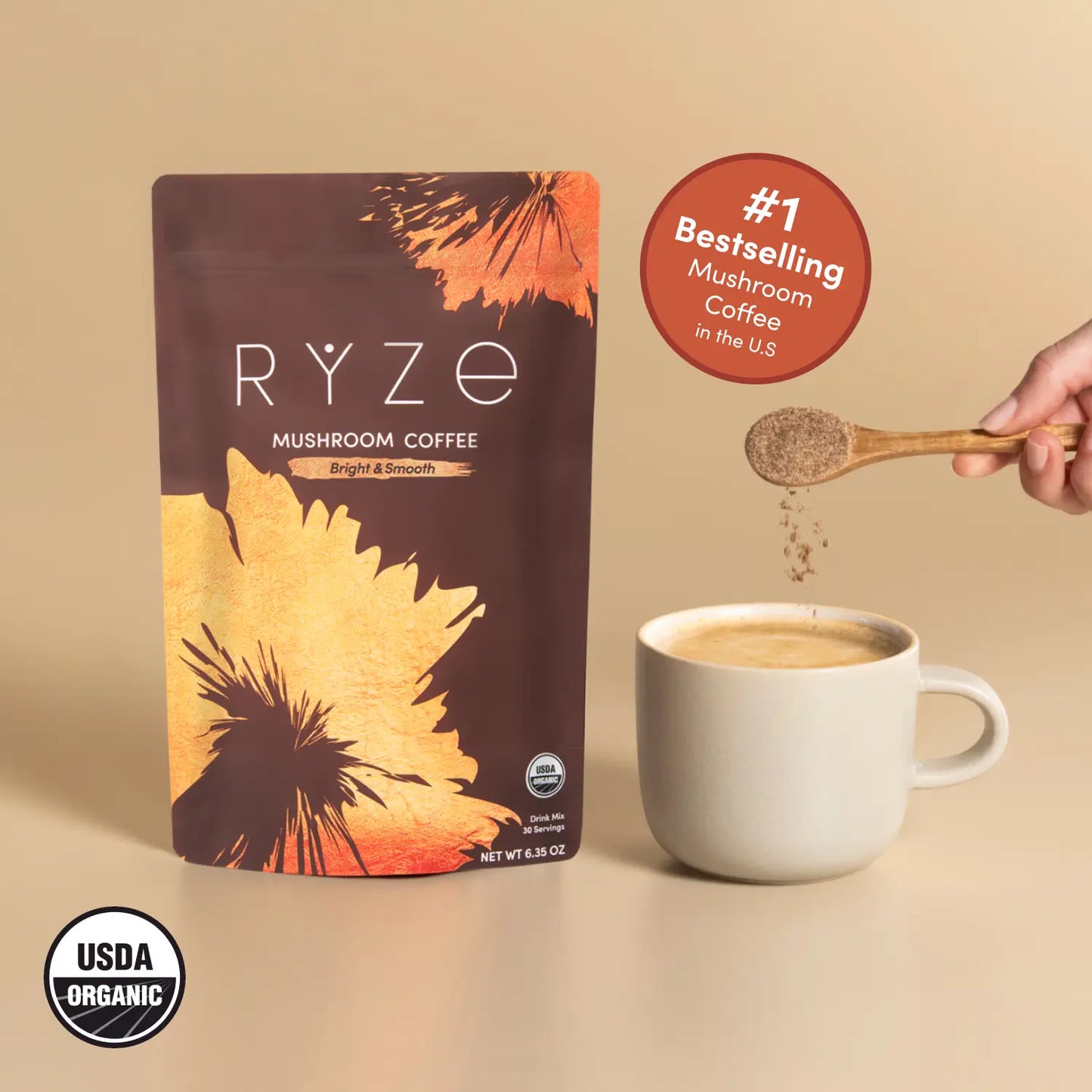 Mushroom Coffee Organic Coffee (30 Servings)