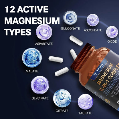 Magnesium 12 in 1 Complex 700mg - Glycinate Citrate Malate Taurate.3