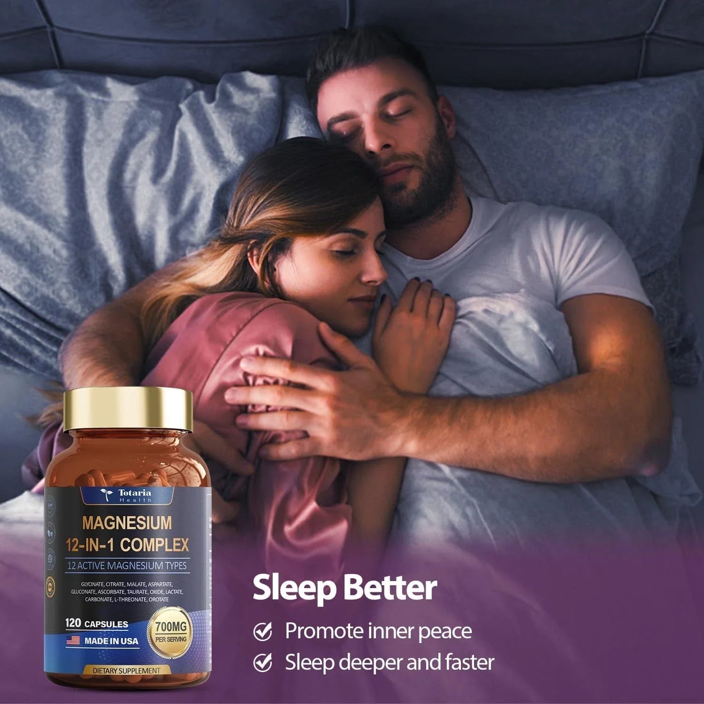 Magnesium 12 in 1 Complex 700mg - Glycinate Citrate Malate Taurate.3