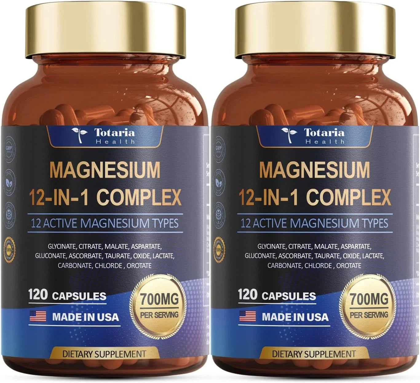 Magnesium 12 in 1 Complex 700mg - Glycinate Citrate Malate Taurate.3